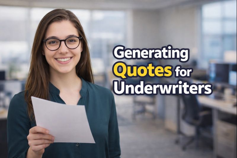 Generating Quotes for Underwriters
