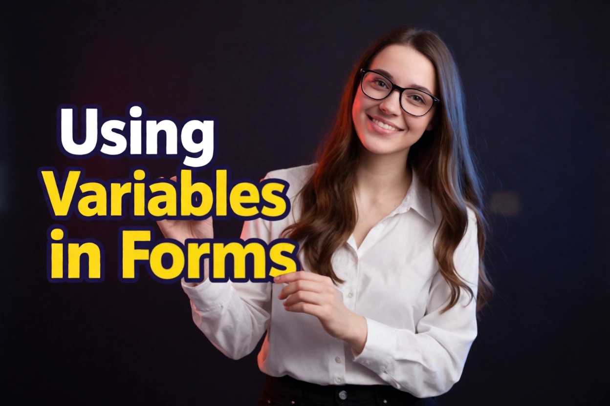 Using Variables in Forms